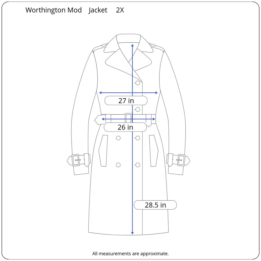 SOLD Worthington Black White Mod Zip Tie Waist Jacket - Picture 10 of 10